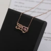 S925 sterling silver 520 Beating Heart Necklace, a light luxury and niche design, heart-shaped collarbone chain, a birthday gift for your girlfriend Application Scenario